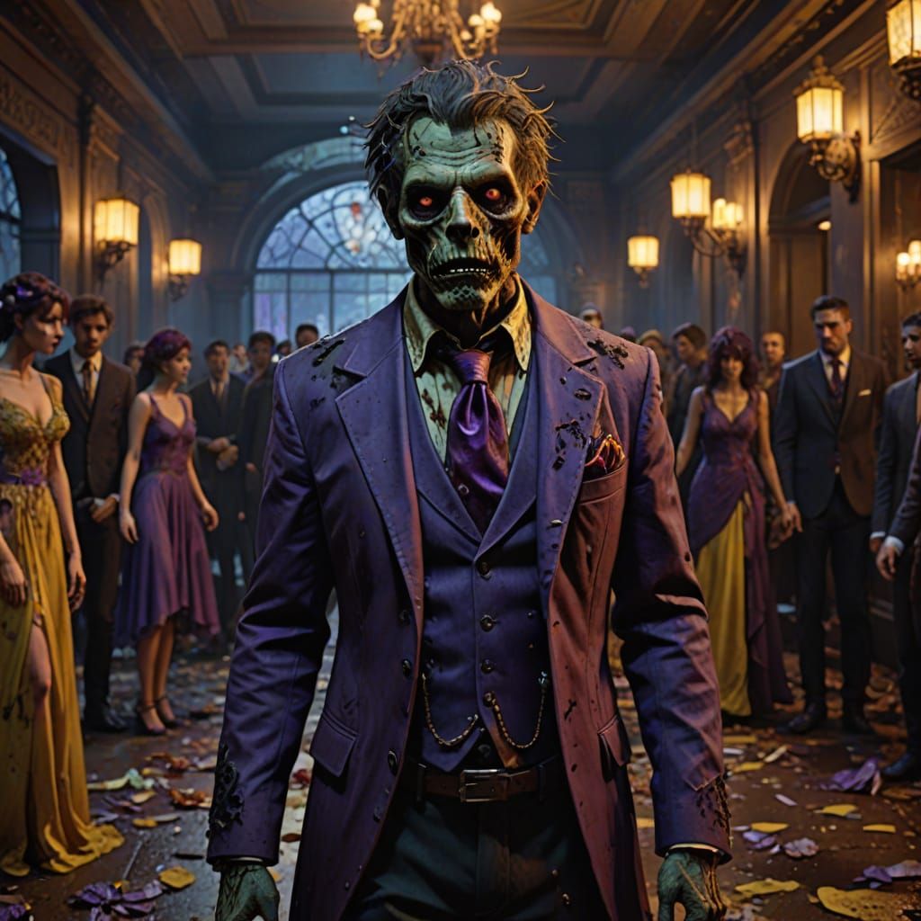 Zombie Prom Night Dark Fantasy Concept Art