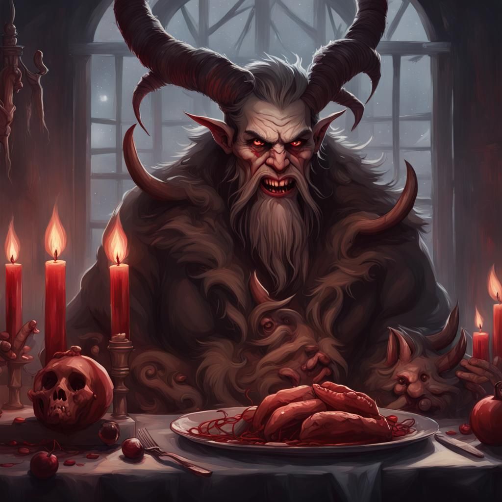 Krampus Hosts a Macabre Winter Feast