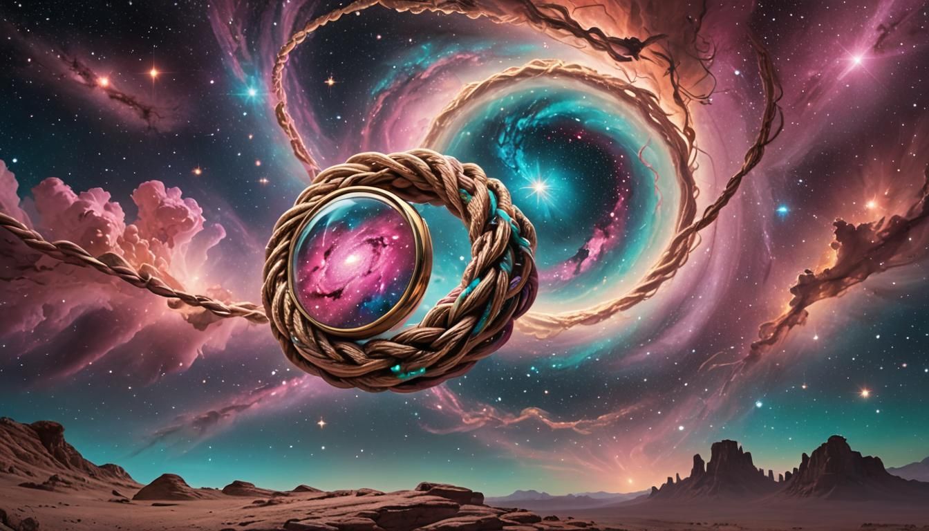 Galactic Möbius Ring Fantasy Concept Art