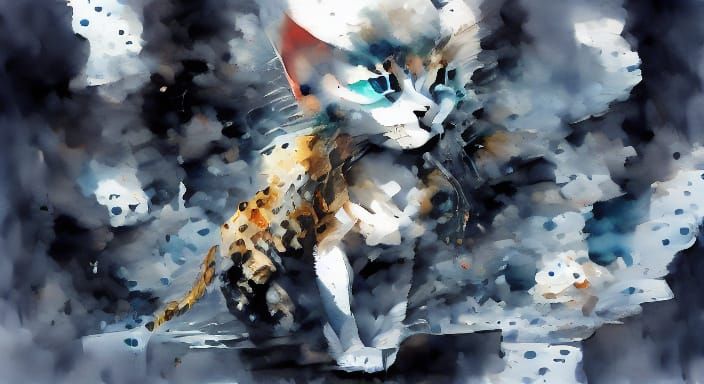 Surreal Male Ego Among Dramatic Limestone Formations