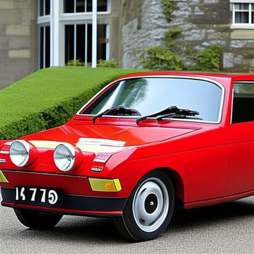 AI Image of a Three-Wheeled Robin Reliant