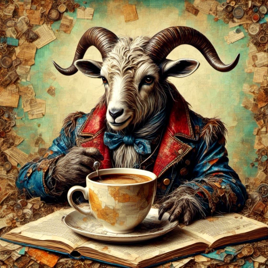 Bach in Cute 40s Pop Art Collage