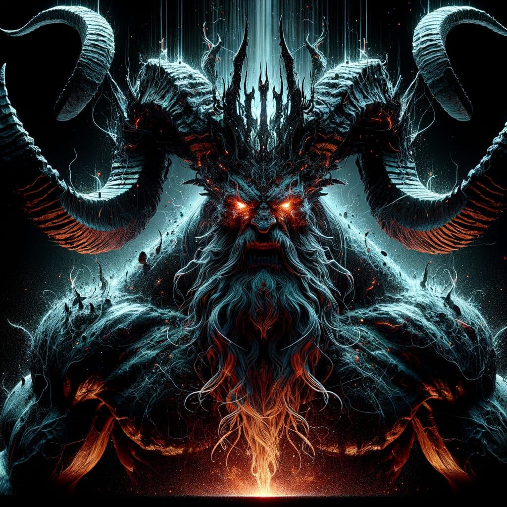 Behemoth God of Destruction: Hyperrealistic Concept Art