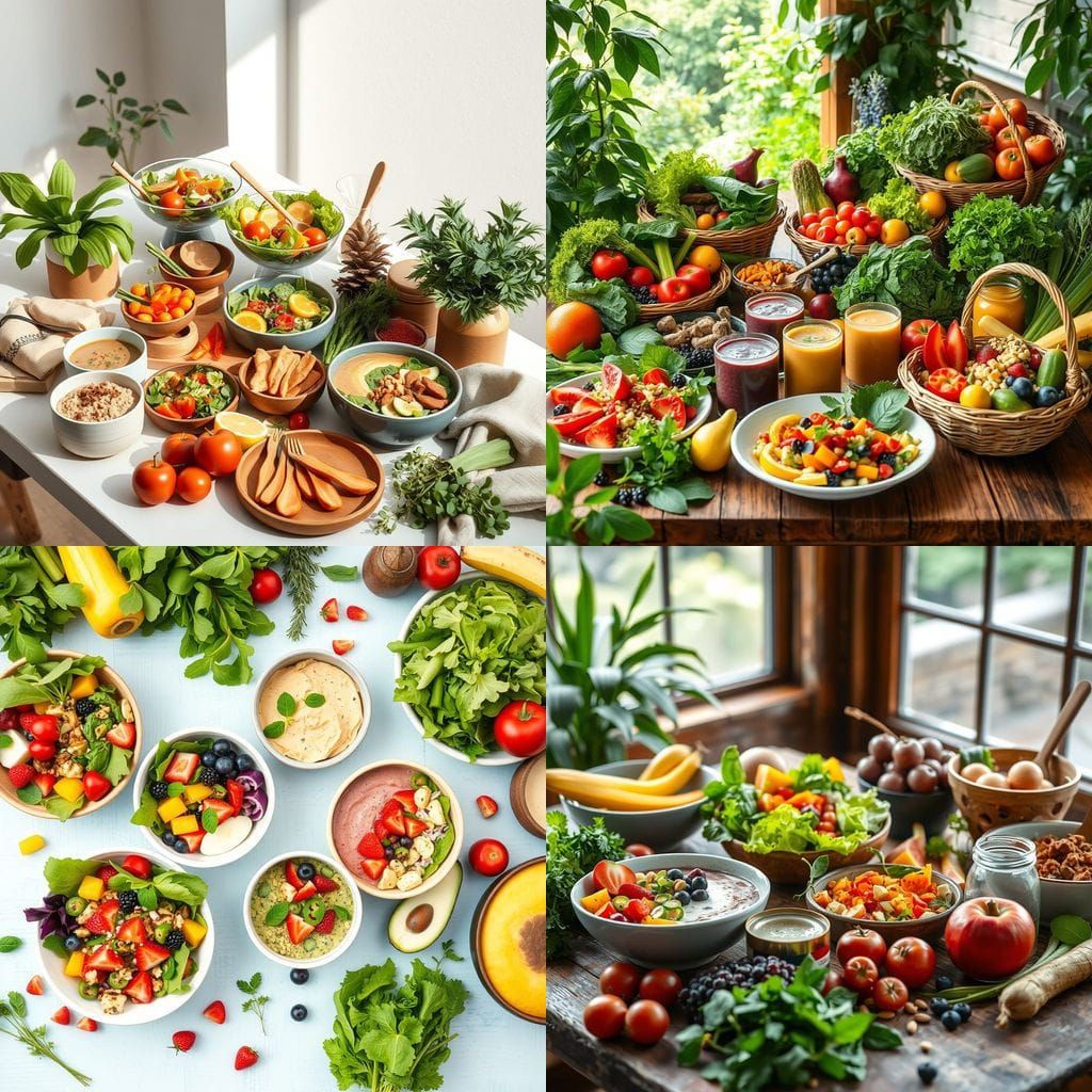 Vibrant Harvest in Wholesome Elegance