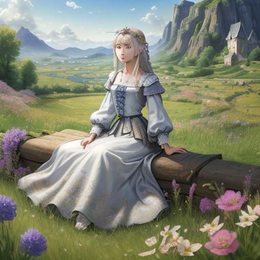 Medieval peasant girl