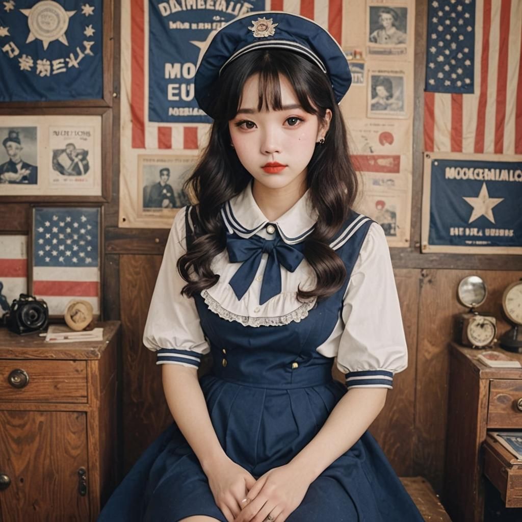 Vintage Americana Lovecore Aesthetic Image