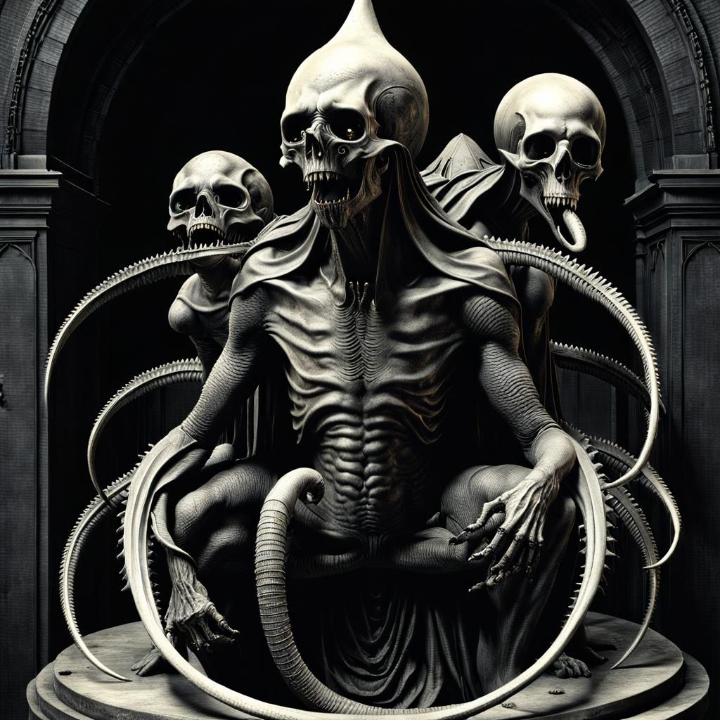 Cosmic Horror Avatar in Dark Fantasy Style