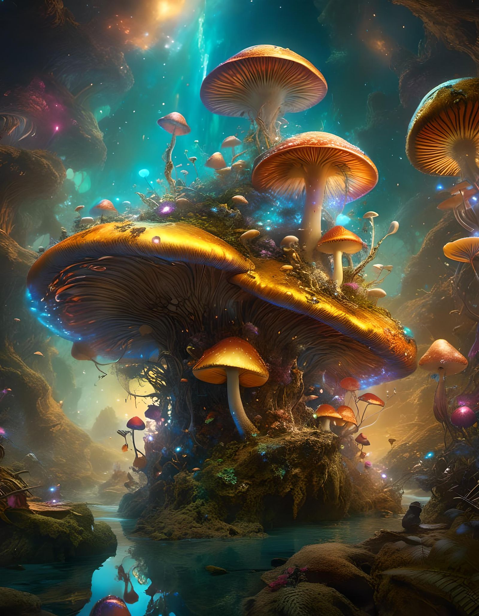 Rainbow Mushroom Universe: A Fantasycore Masterpiece