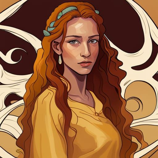 Berber Woman Portrait in Hyperdetailed Art Style