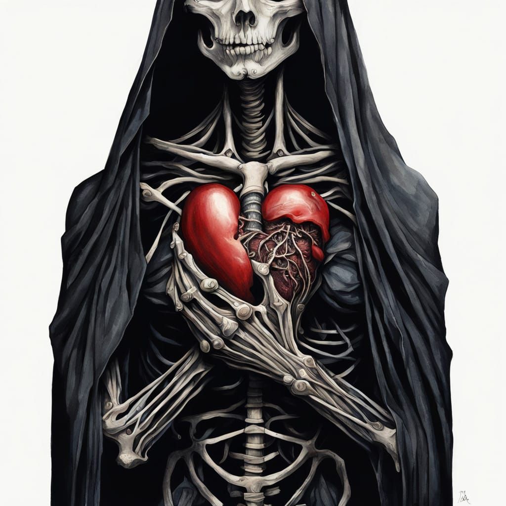 Velvety Heart III: Eerie Whimsy in Dark Elegant Style