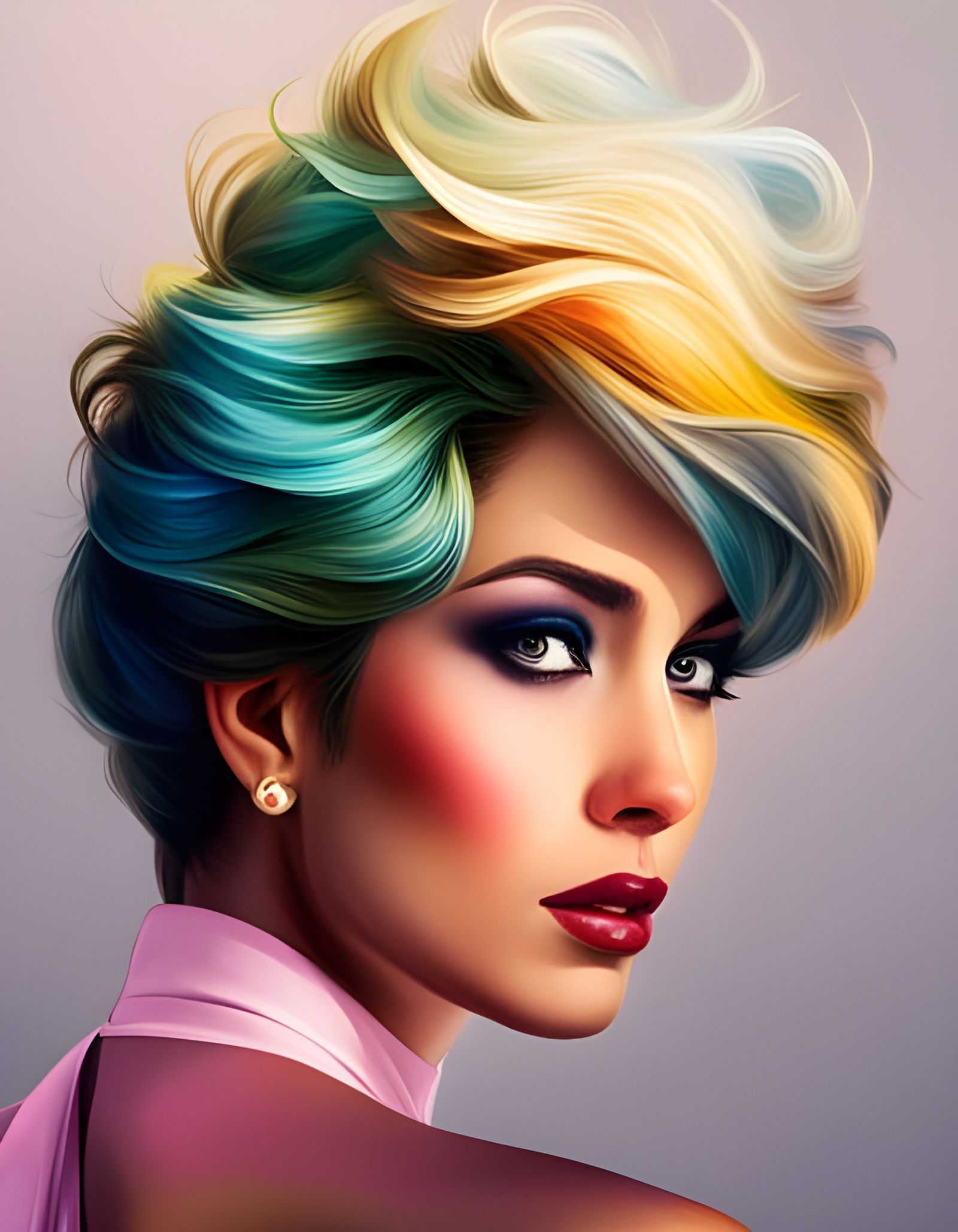 Detailed Face Portrait in 8K Resolution