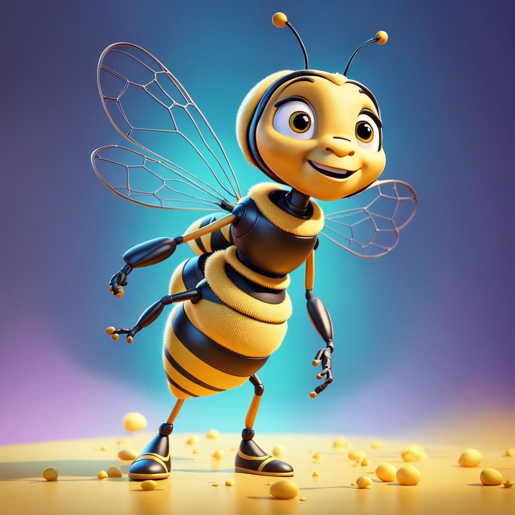Maya the Bee: 3D Digital Art
