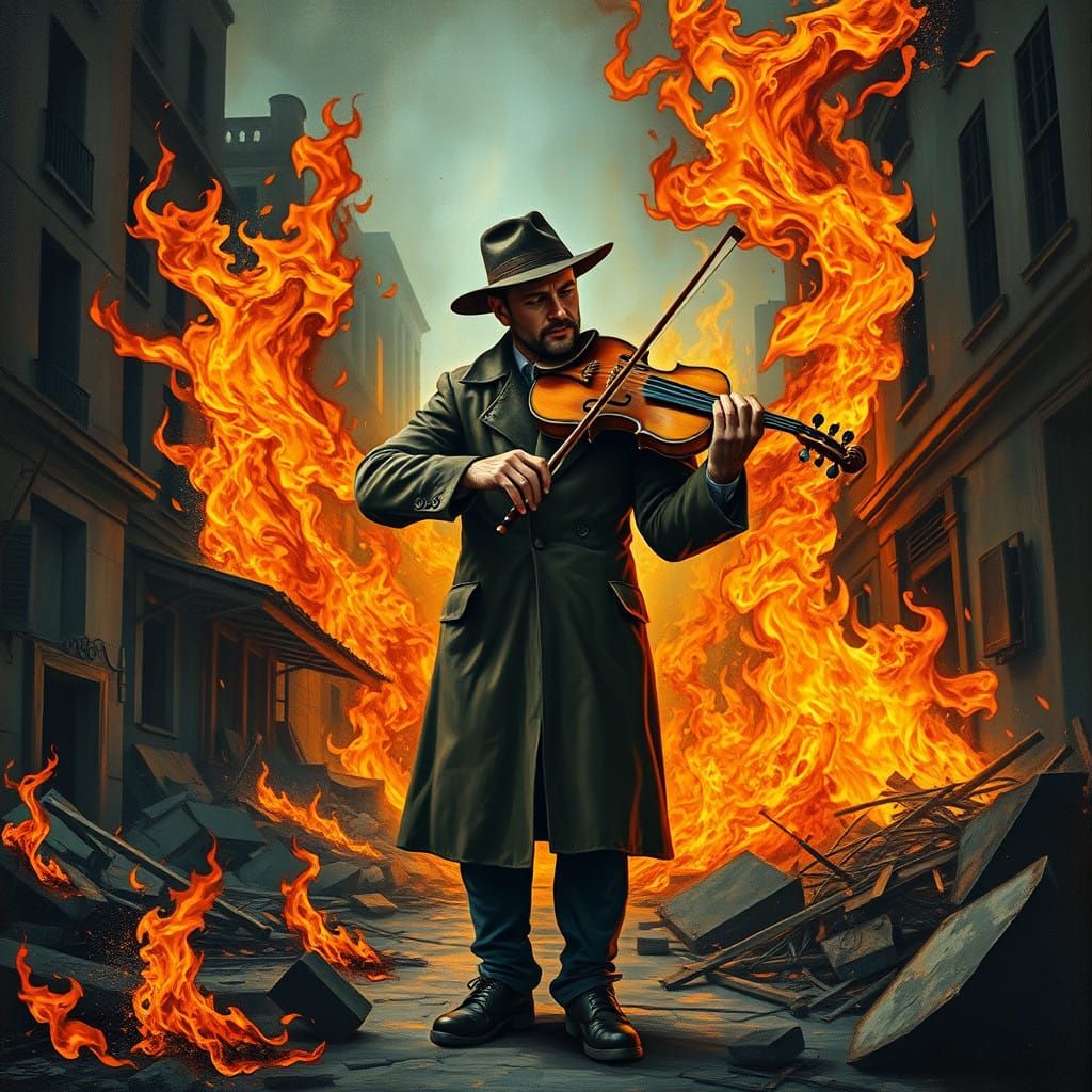 A Violinist's Resilience in the Face of Chaos