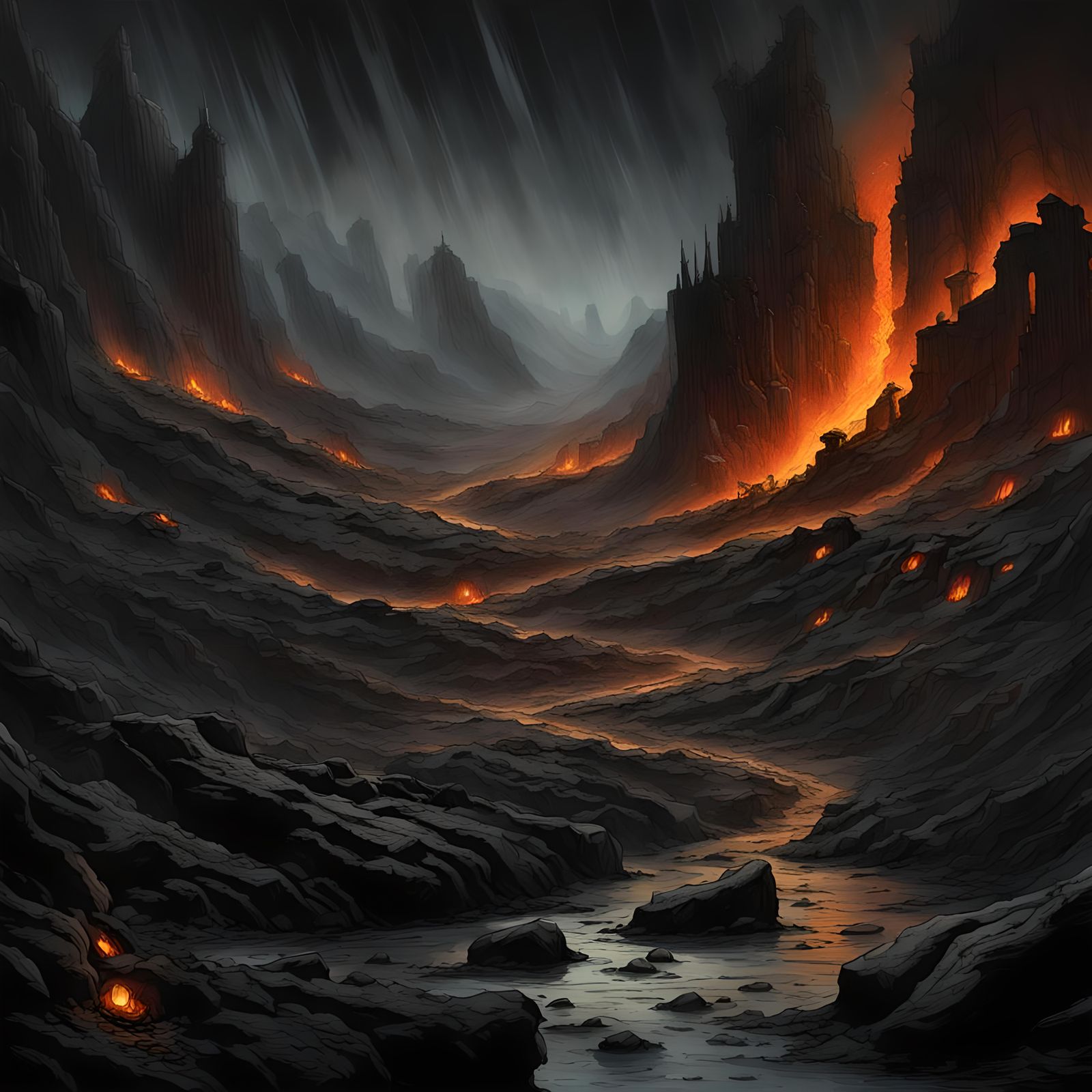 Spirits and Sprites in an Underworld Scene