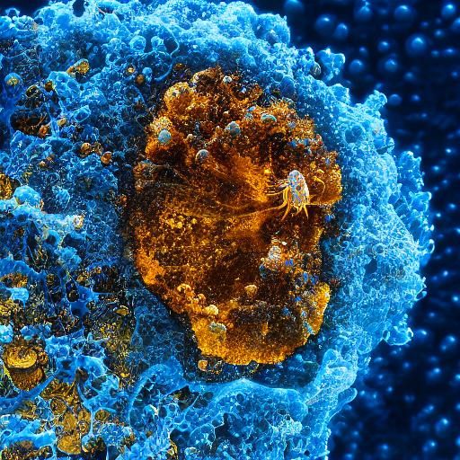 Detailed Amoebic Form in Venetian Glass Style