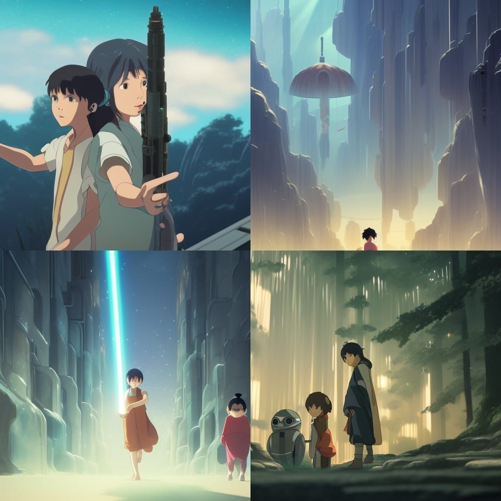 Jedi Masters: Studio Ghibli Anime Key Visual