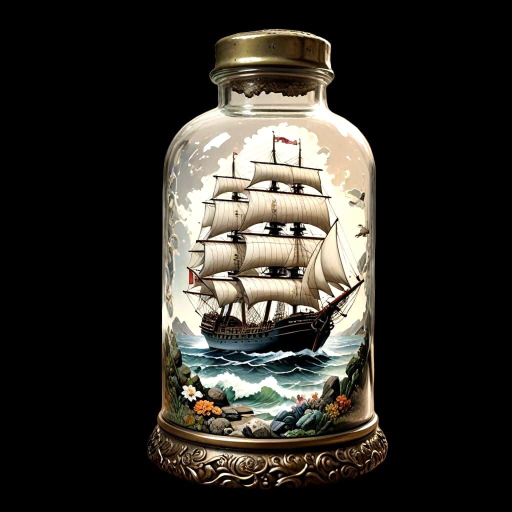 A Ship in a Vintage Bottle