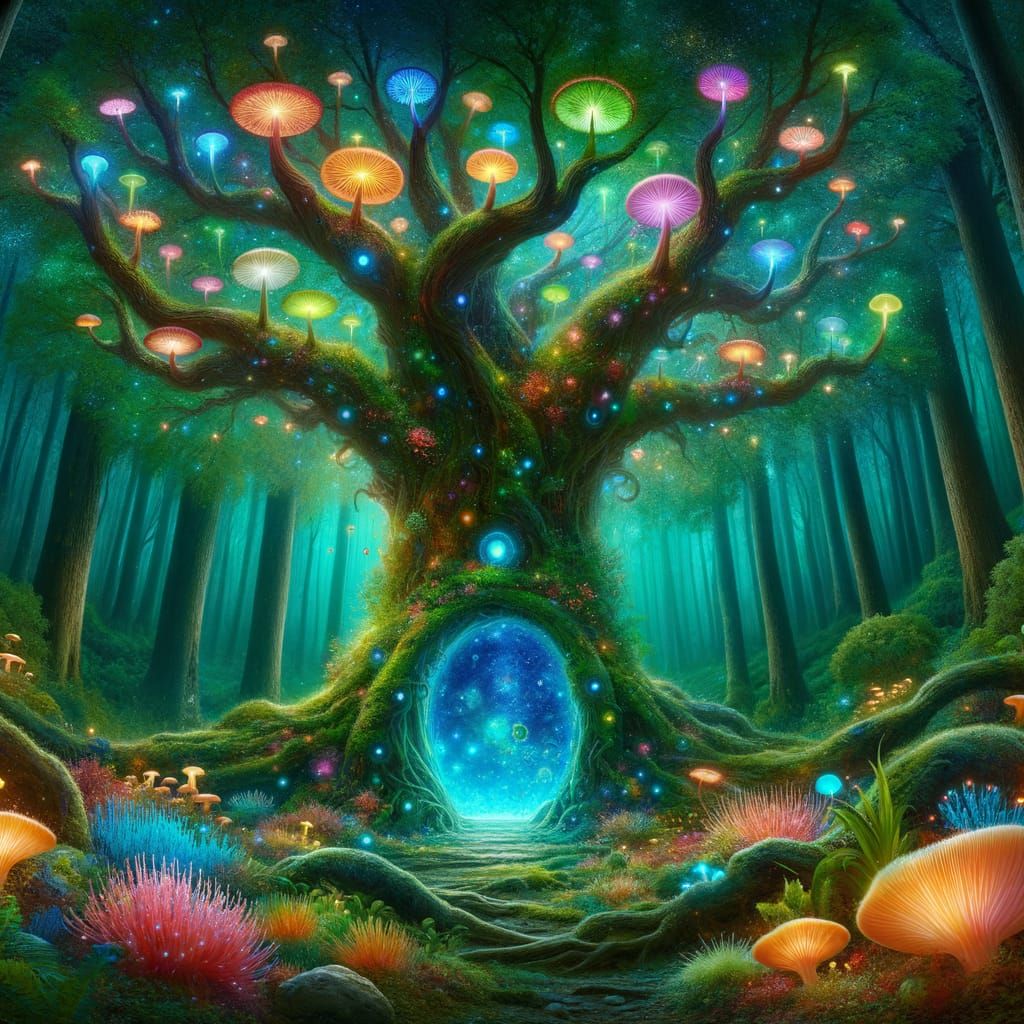 Enchanted Portal Tree to Underwater Paradise