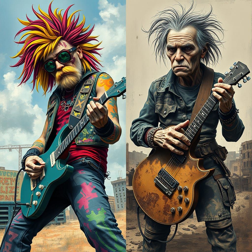 Punk Rocker: Prime vs. Post-Apocalyptic in Gritty Art