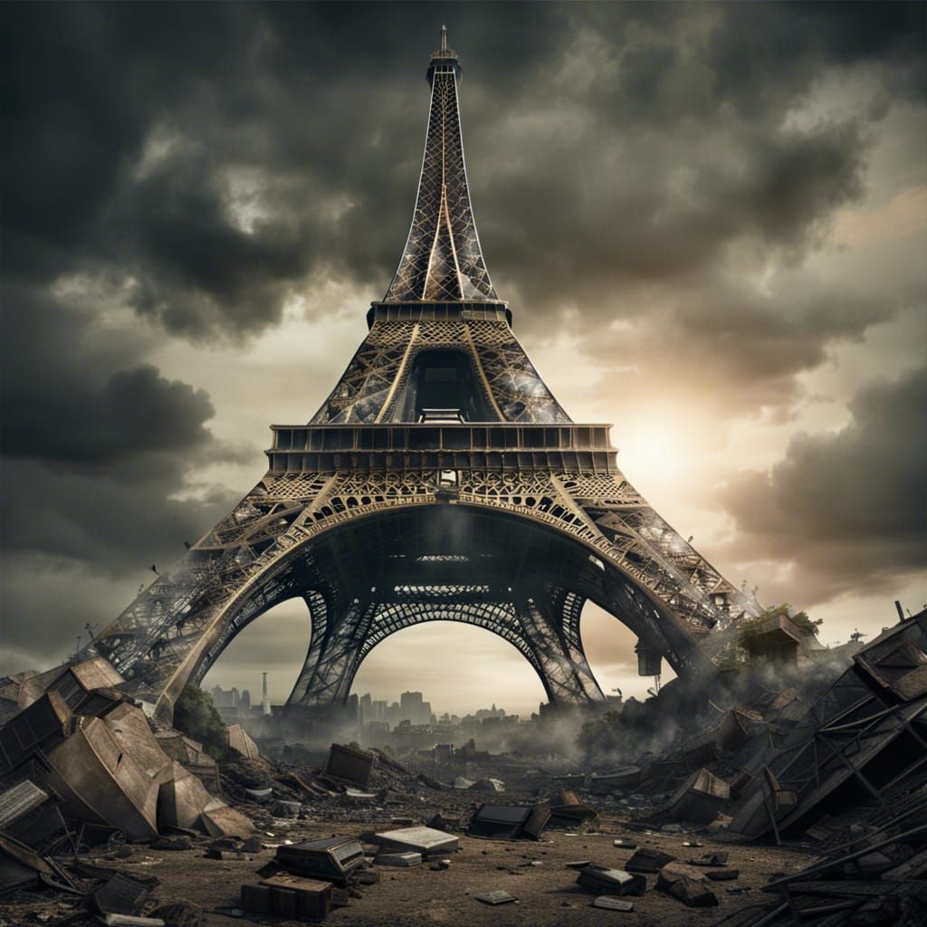 Post-Apocalyptic eiffel tower
