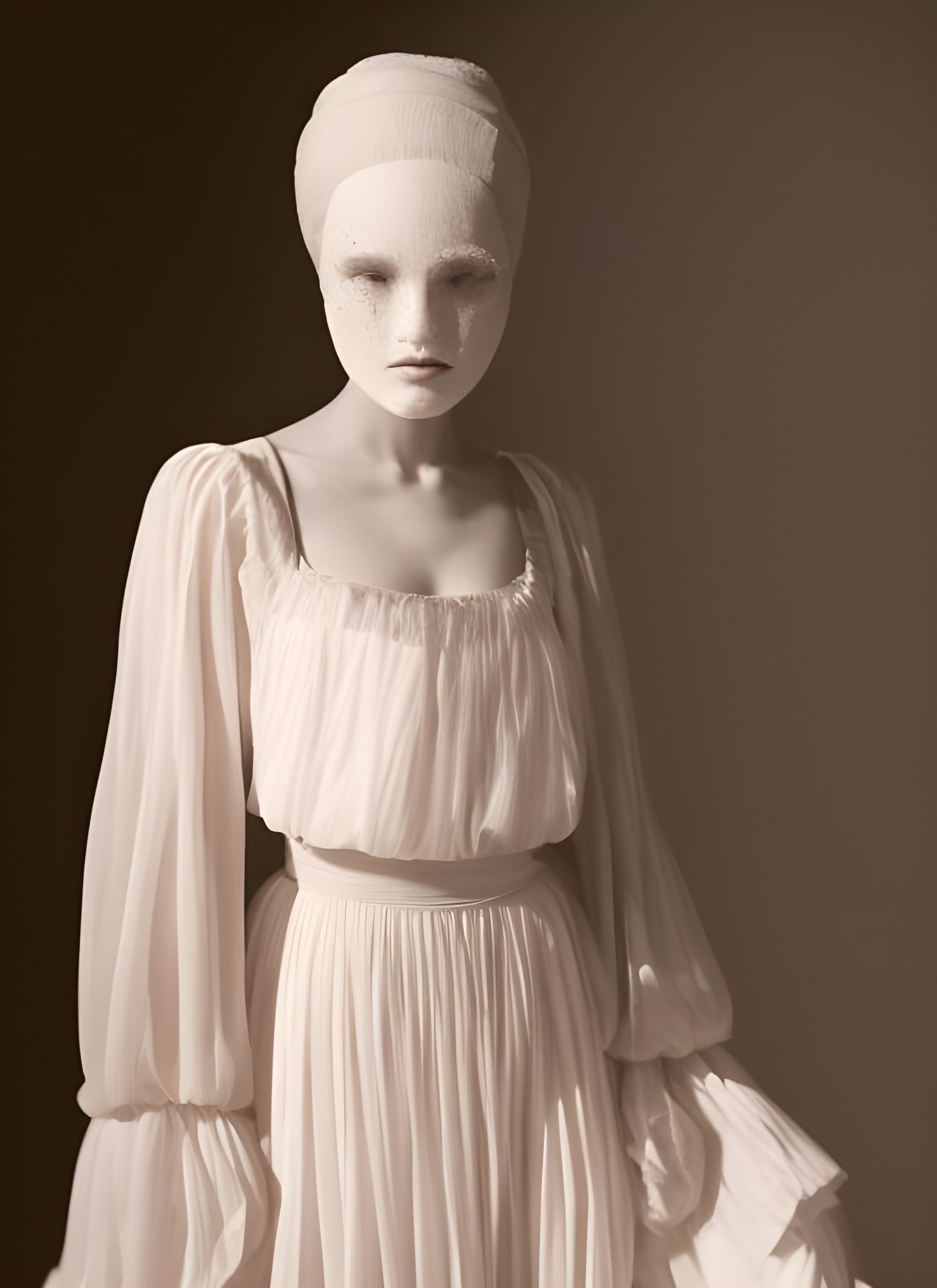 Dreamy Abstract Portrait with Magical Light Effects