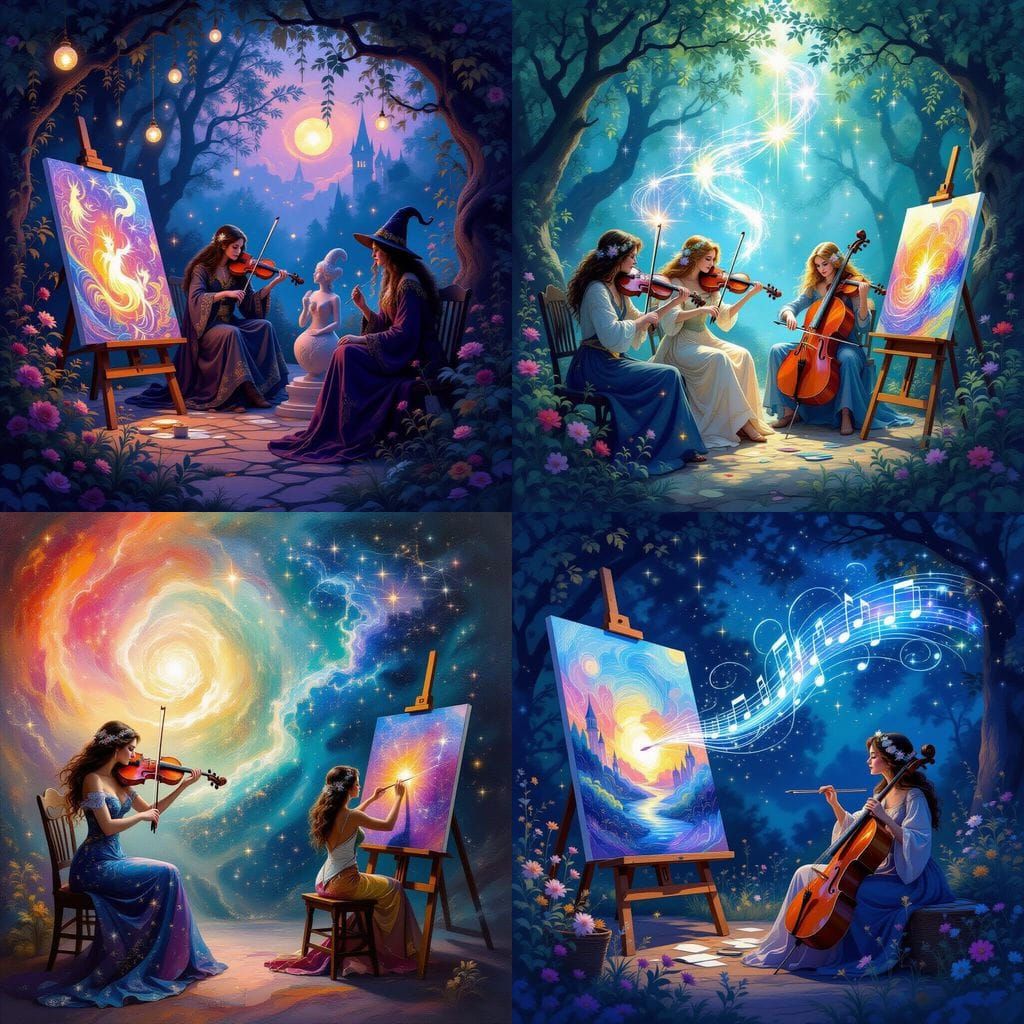 Magical Creators: Musicians and Painters