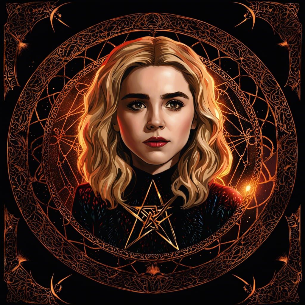 Kiernan Shipka as Sabrina: Book of Witches Illustration