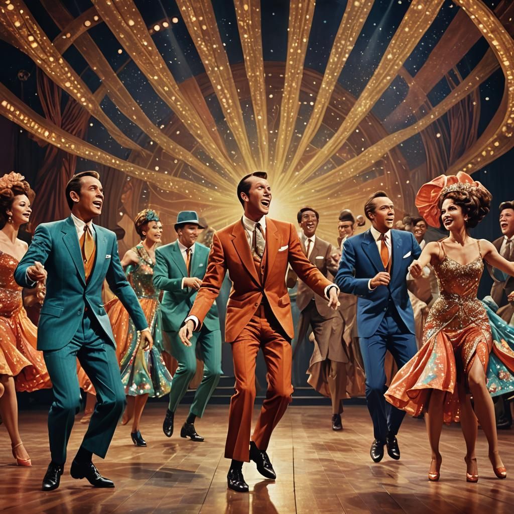 Dancing Performers on Stage: Fantasy Concept Art