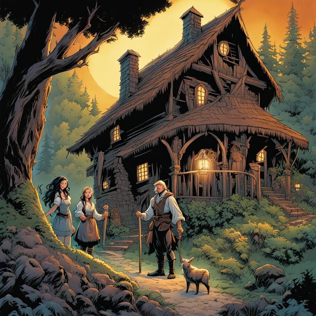 Hansel and Gretel Confront Baba Yaga
