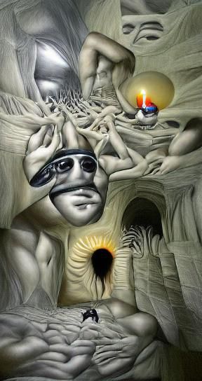 Blindfolded Spirit Enters Lair of Suns: Surreal Hyperrealism