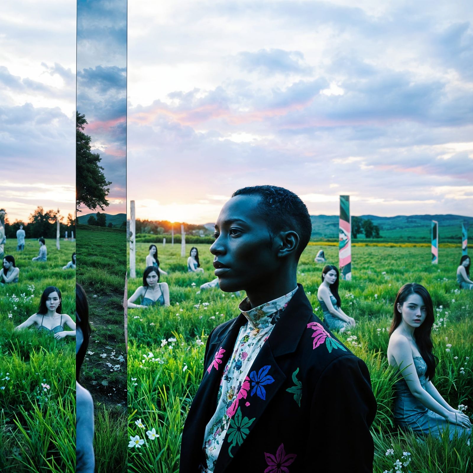 Androgynous Alien in Discordant Meadow