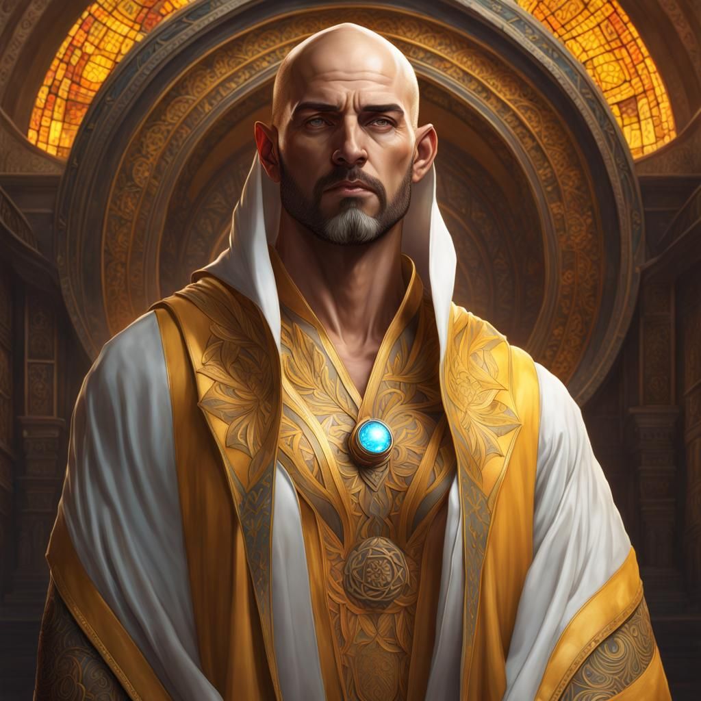 Arcane Tattooed Monk in Dynamic Lighting