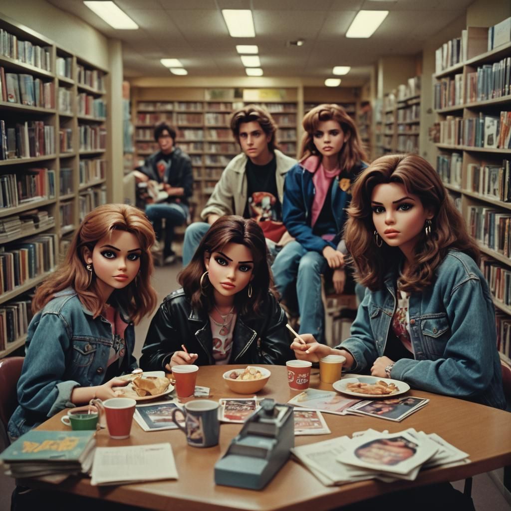 Bratz Pack in Breakfast Club Scene, 1985