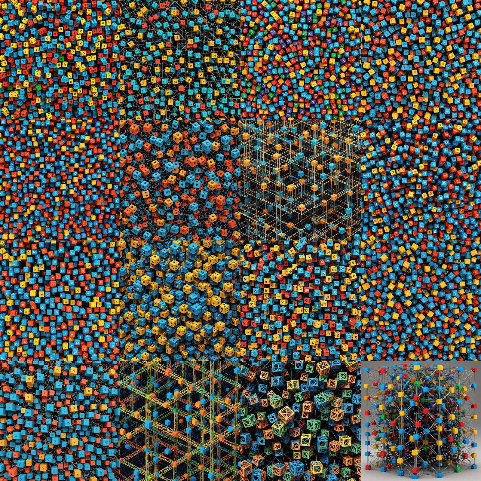 Abstract Tensor Matrix Interaction Visualization