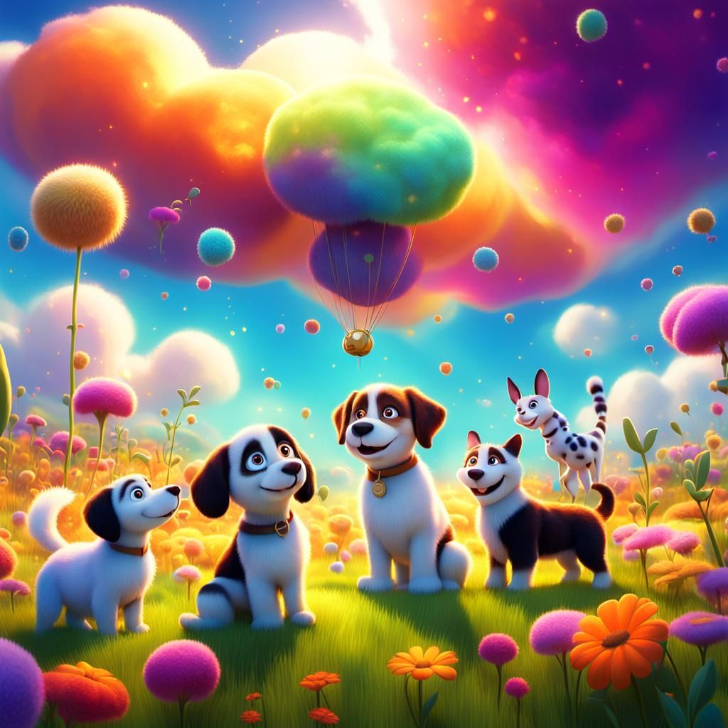 Lulu's Magical Field of Friendship: A Pixar-Style Adventure