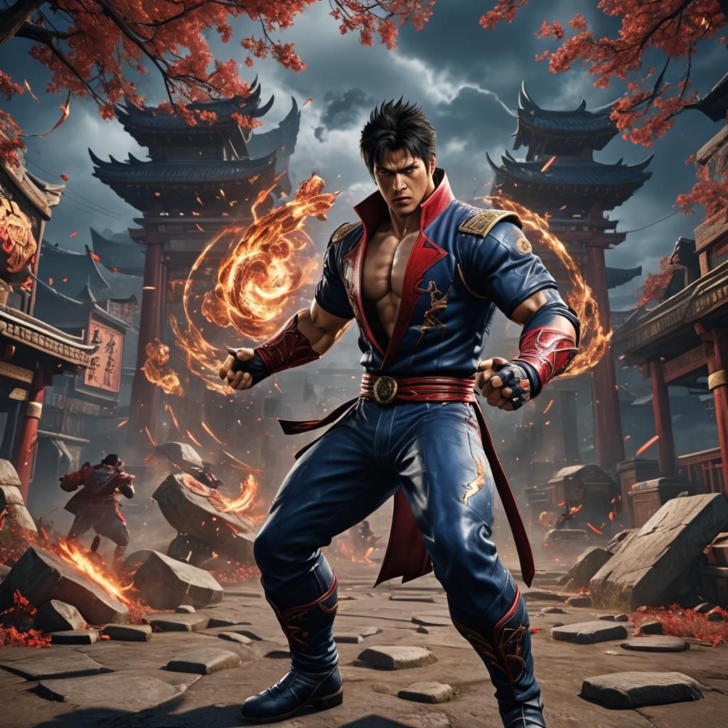 Jin Kazama Tekken 8: Detailed Matte Painting