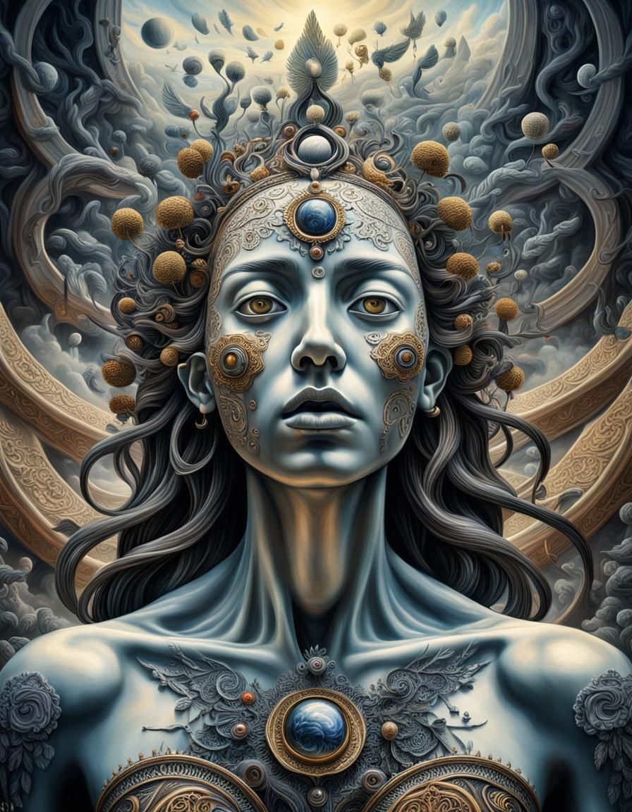 Surrealist Painting: The Awakening of Virtue