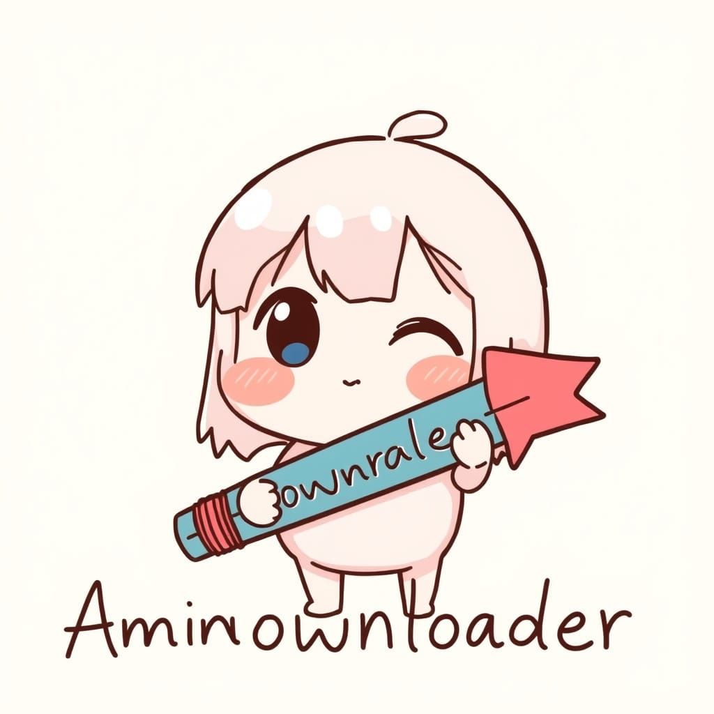 Anime Downloader Mascot in Ghibli Style