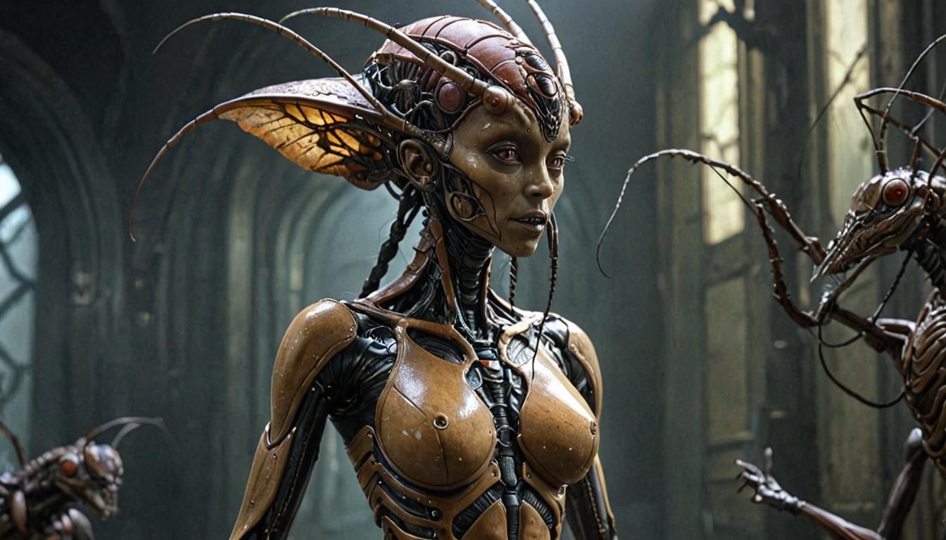 Insectoid Alien Hive Queen of Mind Control