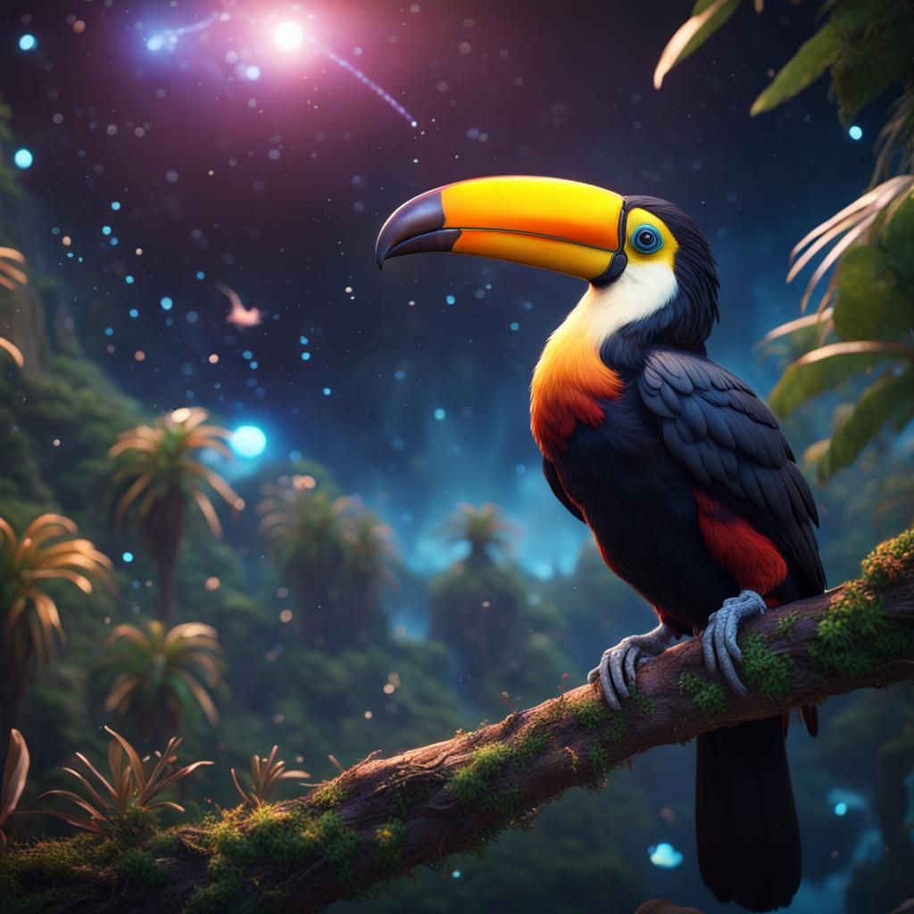 Fantastical Constellation of the Toucan in Deep Color