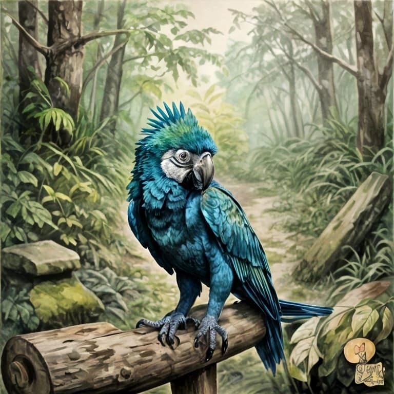 portrait of a macaw *WCP v1*