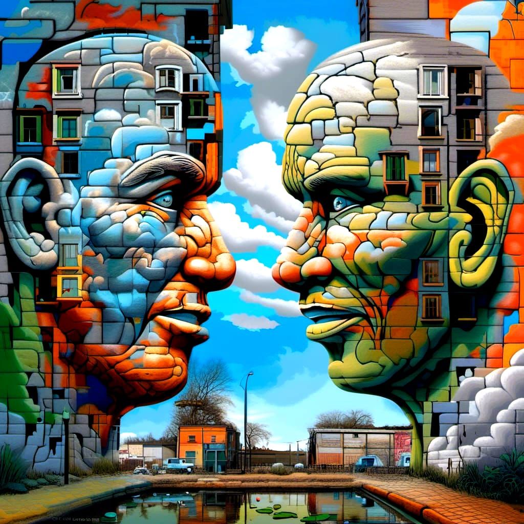 Two different faces