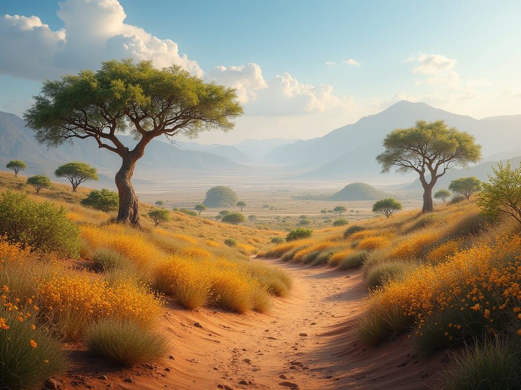 Exotic Indian Oasis in Vibrant Hues