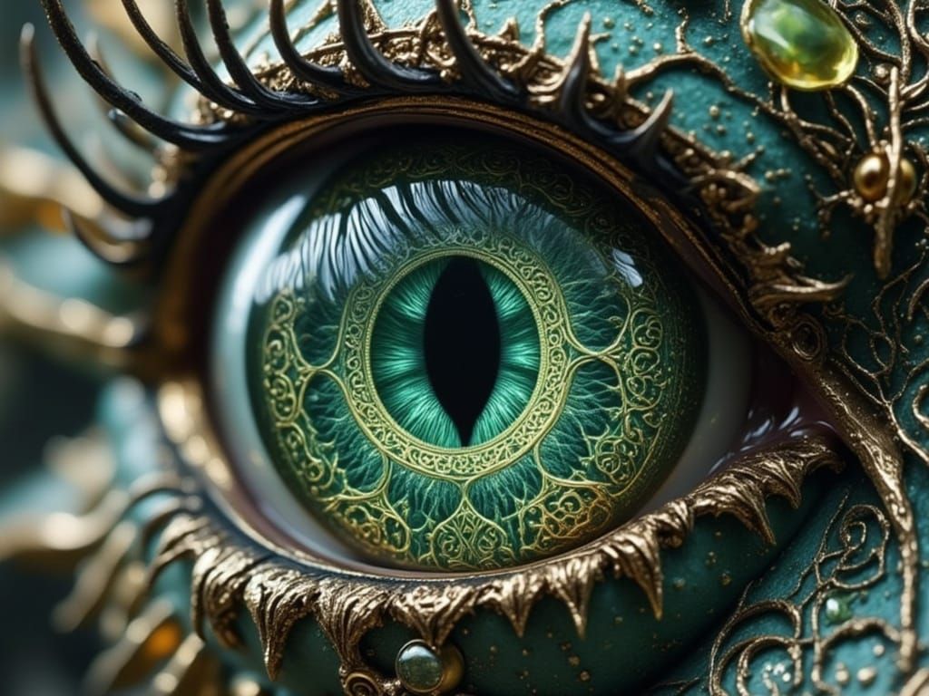 Dragon's Eye: Celtic Symbols and Nature's Embrace
