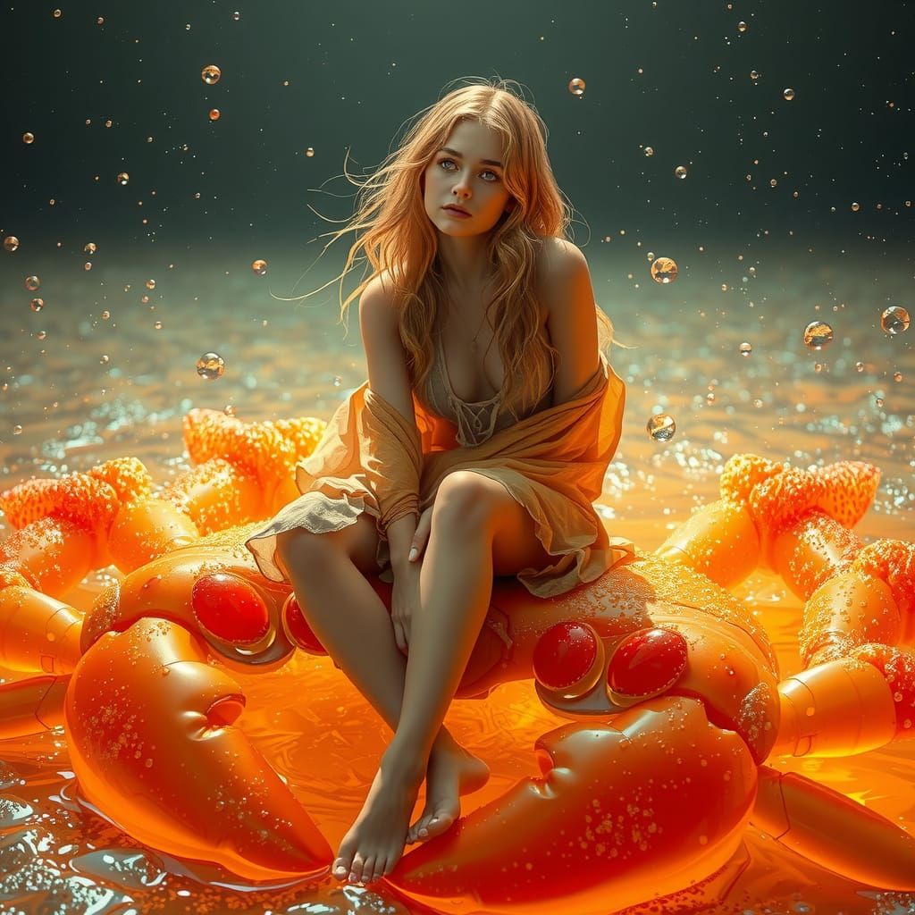 Gummy Crab Rider in Dreamy Soda Sea