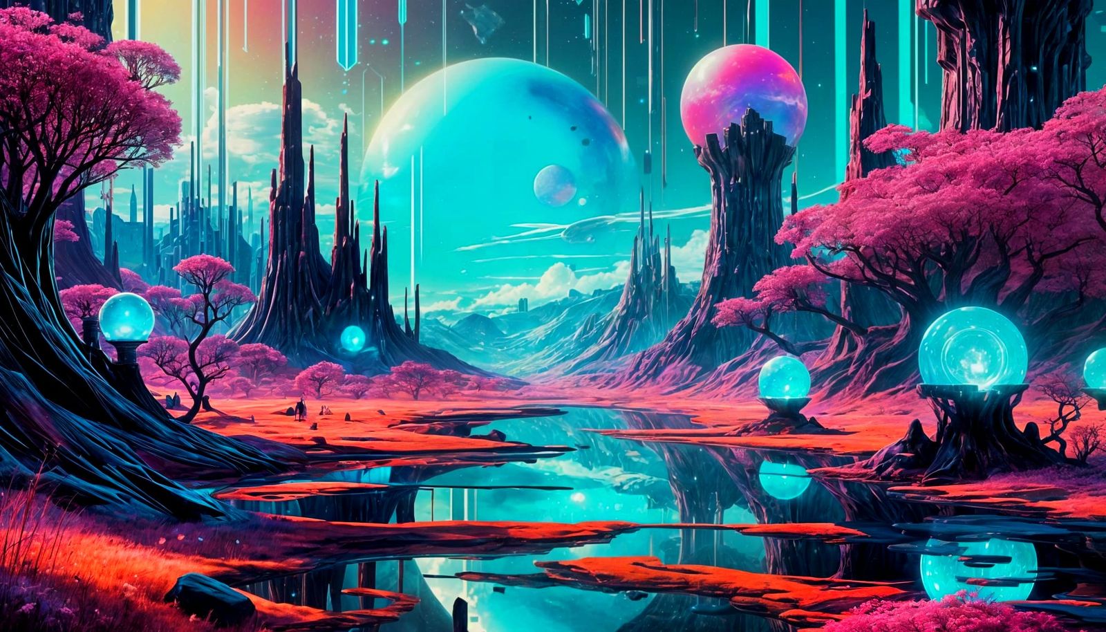 Iridescent Holographic Colors In Hyper-Realistic Detail