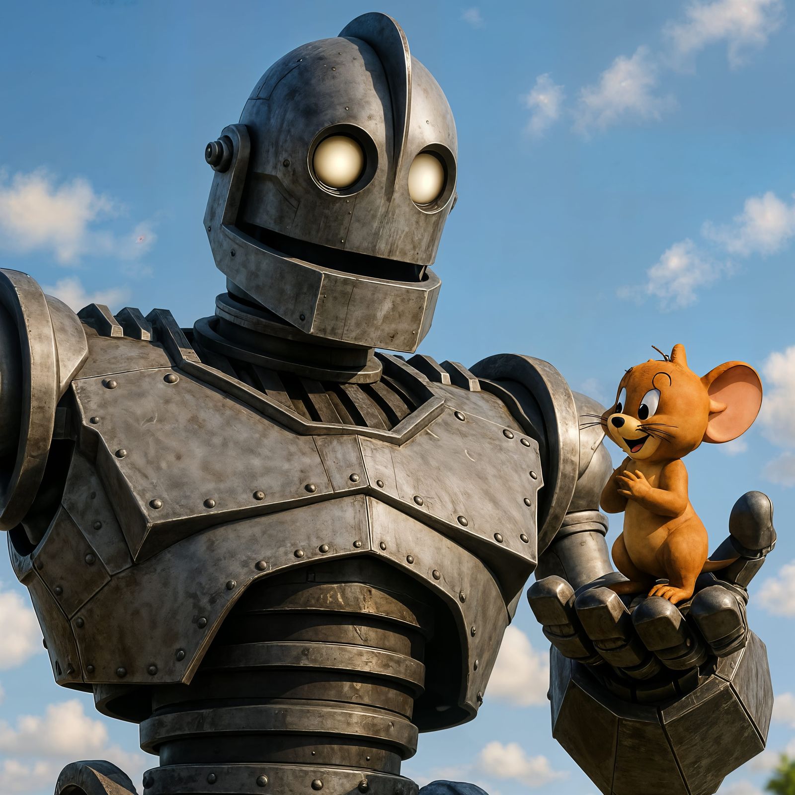 Iron Giant and Jerry on a Nice Day