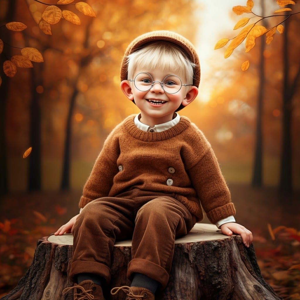 a happy little boy
