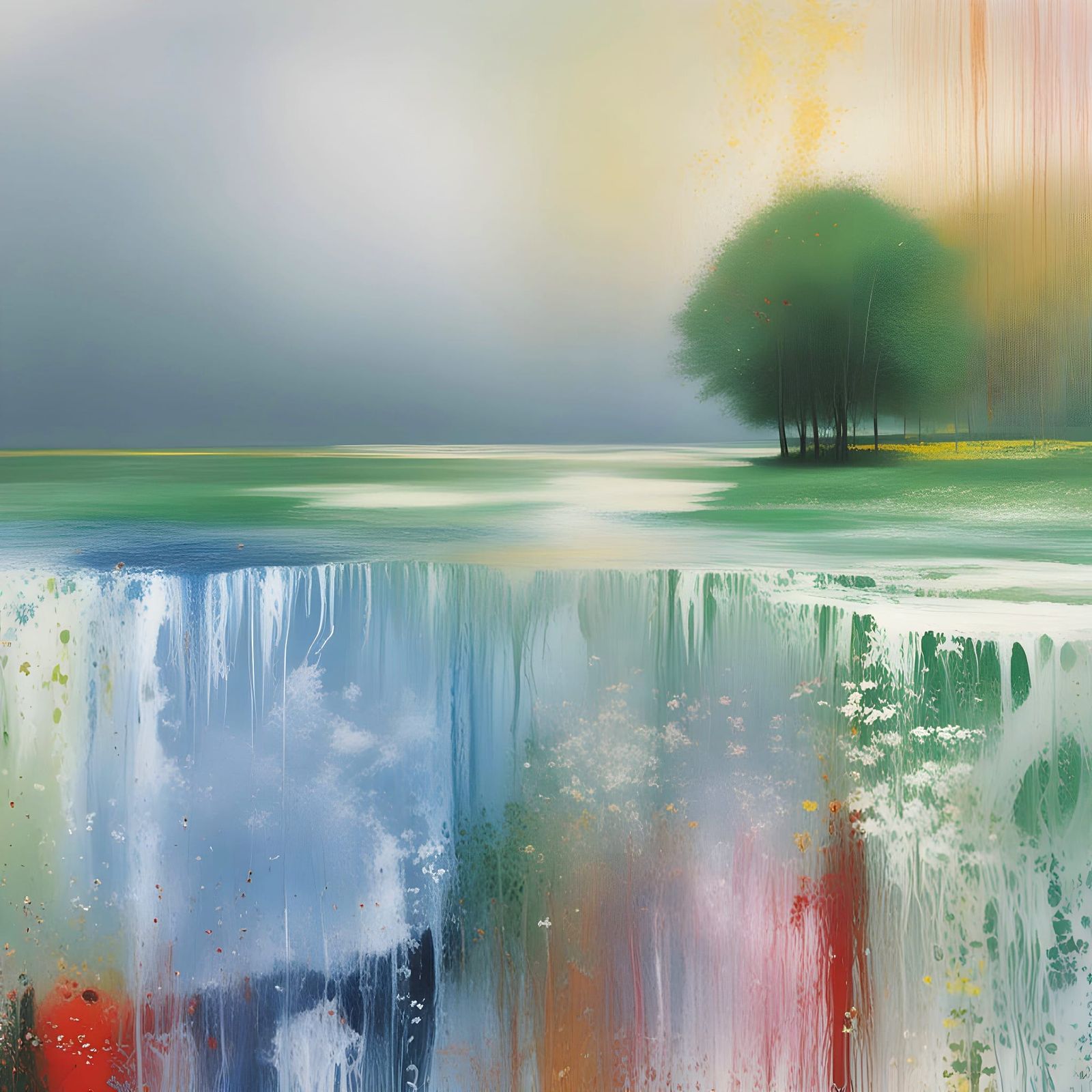 Abstract Landscape by Richter, Steir, and Turner