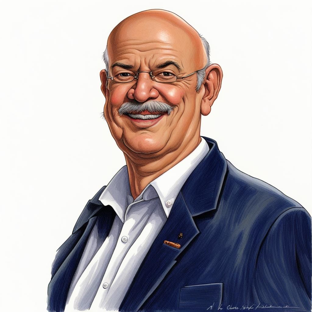Cartoon Caricature in Artists' Style